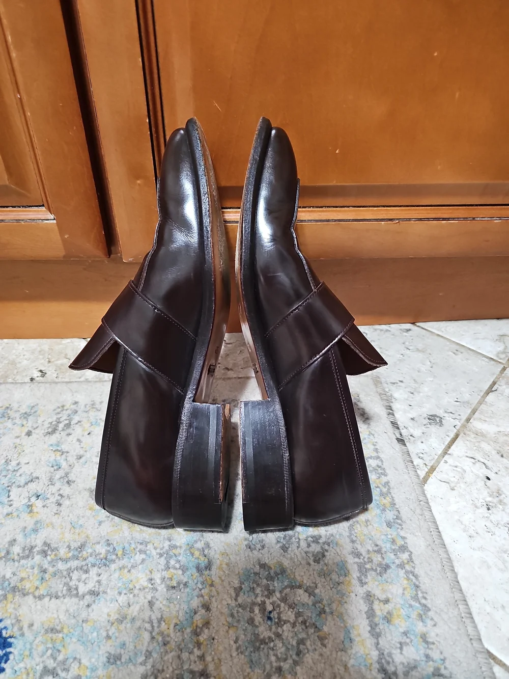 Gucci Dark Brown Leather Men Loafers Size 42E/US9